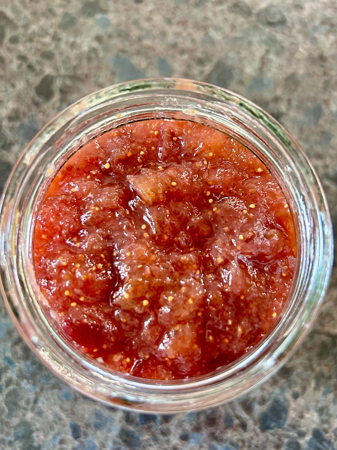 Close-up of fig jam