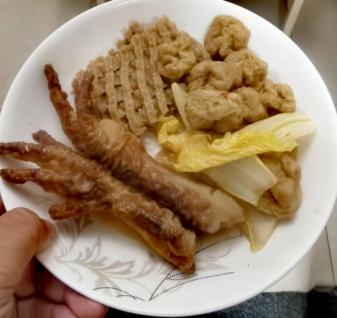 Close-up of No Fry Quick Tiger Skin Chicken Feet